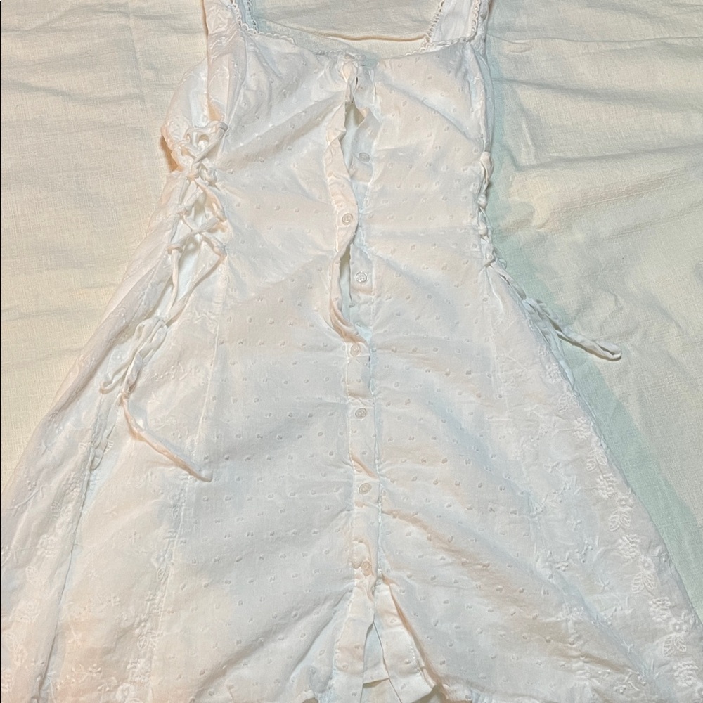 Altar'd State Cream Textured Blouse